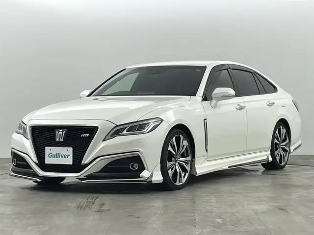 トヨタ クラウン RS アドバンス 福島県 2018(平30)年 3.9万km ホワイトパールクリスタルシャイン トヨタセーフティーセンス　/・PCS/・車線逸脱警報/・レーダークルーズコントロール/・オートマッチクハイビーム/・BSM/・HUD/純正ディスプレイオーディオ　/【AM/FM/DVD/CD/Bluetooth/フルセグ】/バックカメラ　/ドライブレコーダー　/ＥＴＣ２．０　/デジタルインナーミラー/電子パーキング　/・ブレーキホールド　/パワーシート　/・シートヒーター　/・ハンドルヒーター　/・ハーフレザー/プッシュスタート/・スマートキー/LEDライト/・オートライト/・フォグライト