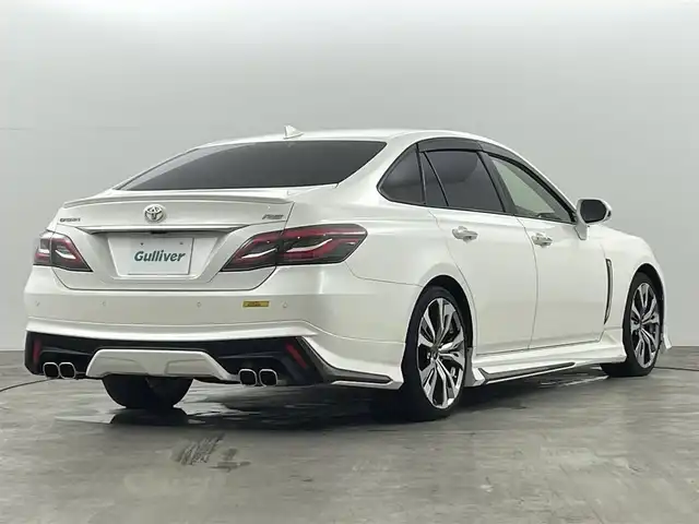 トヨタ クラウン RS アドバンス 福島県 2018(平30)年 3.9万km ホワイトパールクリスタルシャイン トヨタセーフティーセンス　/・PCS/・車線逸脱警報/・レーダークルーズコントロール/・オートマッチクハイビーム/・BSM/・HUD/純正ディスプレイオーディオ　/【AM/FM/DVD/CD/Bluetooth/フルセグ】/バックカメラ　/ドライブレコーダー　/ＥＴＣ２．０　/デジタルインナーミラー/電子パーキング　/・ブレーキホールド　/パワーシート　/・シートヒーター　/・ハンドルヒーター　/・ハーフレザー/プッシュスタート/・スマートキー/LEDライト/・オートライト/・フォグライト