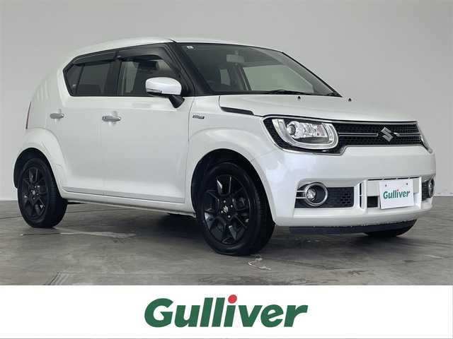 スズキ イグニス ハイブリッド MZ 道東・釧路十勝 2017(平29)年 7万km ピュアホワイトP 4WD/社外ナビ　/ CD DVD フルセグ Bluetooth/シートヒーター　/ＬＥＤヘッドライト　/クルーズコントロール　/純正アルミホイール　/パドルシフト　/オートライト　/スマートキー/オートエアコン　/プッシュスタート