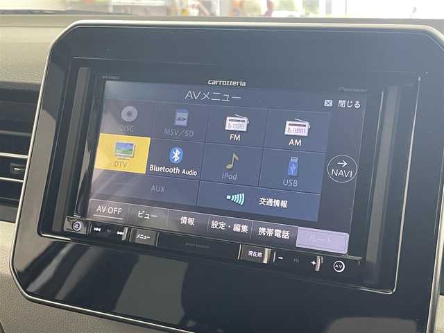 スズキ イグニス ハイブリッド MZ 道東・釧路十勝 2017(平29)年 7万km ピュアホワイトP 4WD/社外ナビ　/ CD DVD フルセグ Bluetooth/シートヒーター　/ＬＥＤヘッドライト　/クルーズコントロール　/純正アルミホイール　/パドルシフト　/オートライト　/スマートキー/オートエアコン　/プッシュスタート