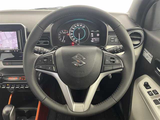 スズキ イグニス ハイブリッド MZ 道東・釧路十勝 2017(平29)年 7万km ピュアホワイトP 4WD/社外ナビ　/ CD DVD フルセグ Bluetooth/シートヒーター　/ＬＥＤヘッドライト　/クルーズコントロール　/純正アルミホイール　/パドルシフト　/オートライト　/スマートキー/オートエアコン　/プッシュスタート