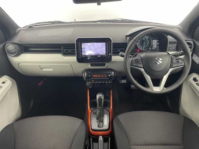 スズキ イグニス ハイブリッド MZ 道東・釧路十勝 2017(平29)年 7万km ピュアホワイトP 4WD/社外ナビ　/ CD DVD フルセグ Bluetooth/シートヒーター　/ＬＥＤヘッドライト　/クルーズコントロール　/純正アルミホイール　/パドルシフト　/オートライト　/スマートキー/オートエアコン　/プッシュスタート