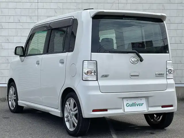 ダイハツ ムーヴ コンテ カスタム RS 新潟県 2013(平25)年 4.5万km パールホワイトⅢ 純正ナビ/(AM/FM/CD/USB/ワンセグ)/ETC/アイドリングストップ/HIDヘッドライト/フォグランプ/革巻きステアリング/電格ミラー/ドアバイザー/スマートキー
