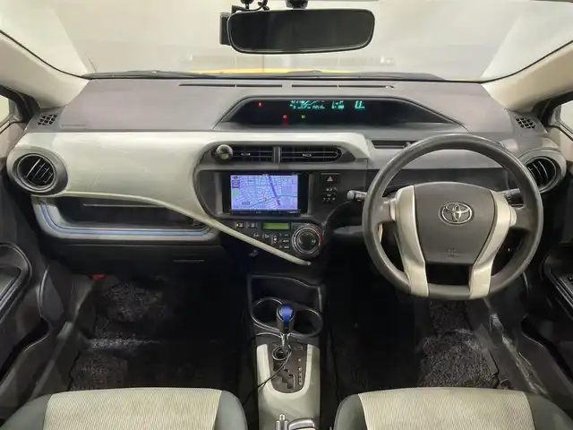 トヨタ アクア S 愛知県 2013(平25)年 15万km イエロー 社外SDナビ/前後ドライブレコーダー/ETC/プッシュスタート