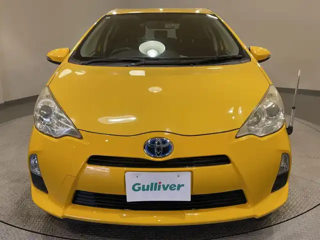 トヨタ アクア S 愛知県 2013(平25)年 15万km イエロー 社外SDナビ/前後ドライブレコーダー/ETC/プッシュスタート