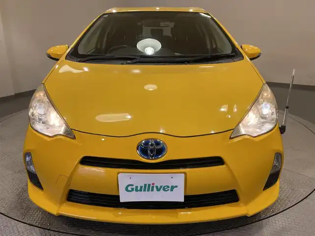 トヨタ アクア S 愛知県 2013(平25)年 15万km イエロー 社外SDナビ/前後ドライブレコーダー/ETC/プッシュスタート