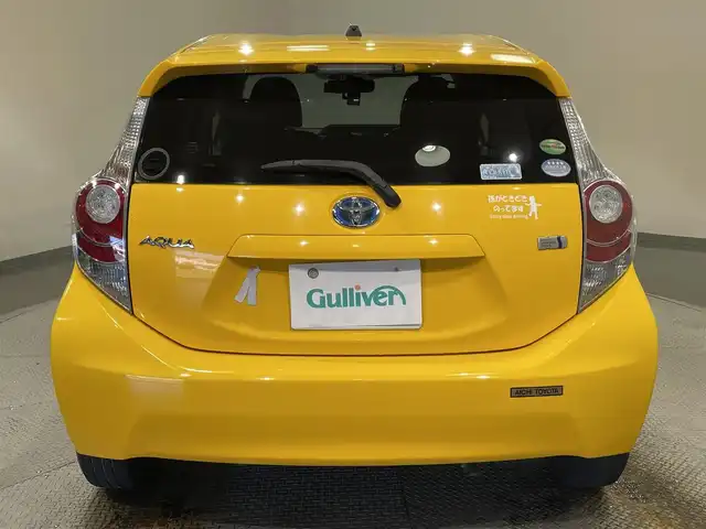 トヨタ アクア S 愛知県 2013(平25)年 15万km イエロー 社外SDナビ/前後ドライブレコーダー/ETC/プッシュスタート
