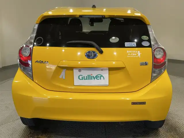 トヨタ アクア S 愛知県 2013(平25)年 15万km イエロー 社外SDナビ/前後ドライブレコーダー/ETC/プッシュスタート
