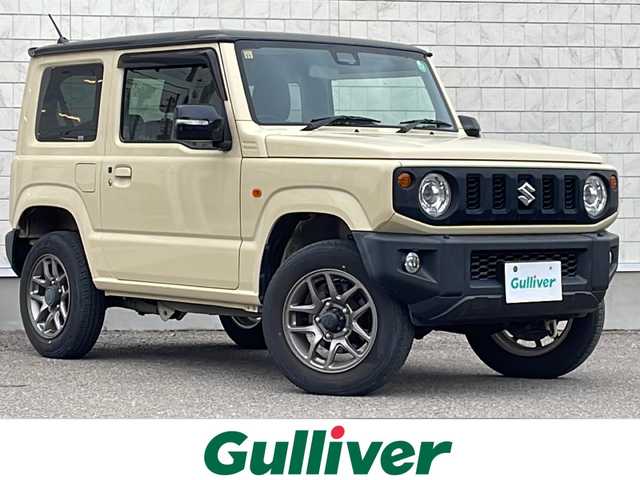 スズキ ジムニー XC 福島県 2020(令2)年 4.4万km シフォンアイボリーメタリックブラック2トーンルーフ デュアルセンサーブレーキサポート　バックＣ　社外ナビ　ワンセグＴＶ　クルコン　スマートキー　ステリモ　電格ミラー　ミラーヒーター　前席シートヒーター　衝突軽減　純正ドアバイザー　純正ゴムフロアマット