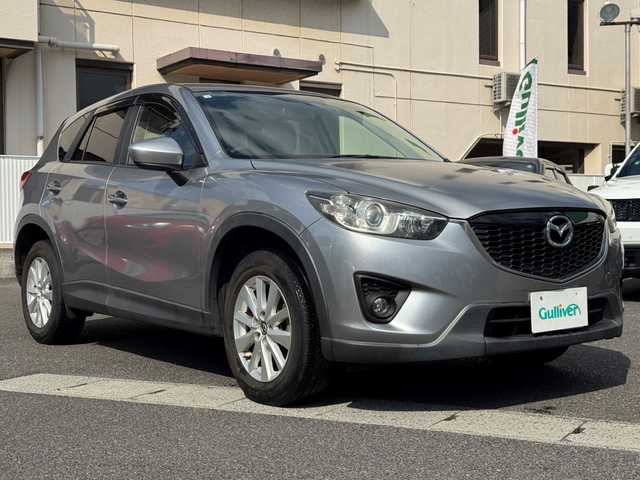 マツダ ＣＸ－５ 20S 岡山県 2012(平24)年 7.3万km アルミニウムメタリック 登録時走行距離72.385km/純正ナビ:CN-MW240D/(AM/FM/DISC/SD/TV)/バックカメラ/アイドリングストップ/スペアキー×1/アダプティブ・フロントライティング・システム/ETC/純正17インチアルミホイール/純正フロアマット/フォグランプ/ドアバイザー/プッシュスタート/スマートキー