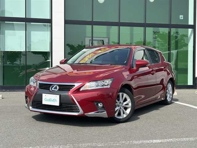 レクサス ＣＴ 200h バージョンC 和歌山県 2014(平26)年 8.6万km レッドマイカクリスタルシャイン 純正ナビ/Bluetooth/バックカメラ/フルセグTV/DISC再生可/クルーズコントロール/パドルシフト/レザーシート/ステアリングスイッチ/前席シートヒーター/コーナーセンサー/革巻きステアリング/D席メモリーシート/LEDライト/フォグランプ/革巻きステアリング/純正フロアマット/サイドバイザー/ETC/純正16インチアルミホイール