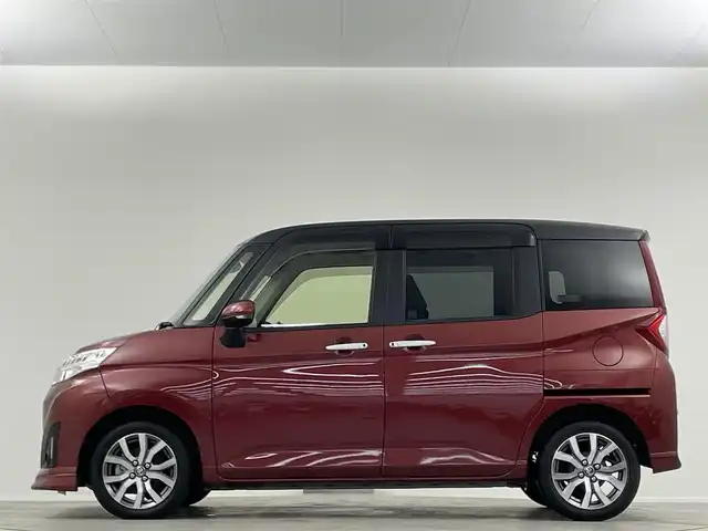 トヨタ ルーミー カスタムG－T 埼玉県 2020(令2)年 1.3万km ブラックマイカメタリック/ファイアークォーツレッドメタリック 純正9インチナビ　フルセグ　CD DVD BT　全方位カメラ　両側パワスラ　スマートアシスト　クルコン　ETC2.0　シートヒーター　TVキャンセラー　クリアランスソナー　スペアキー　アイドリングストップ