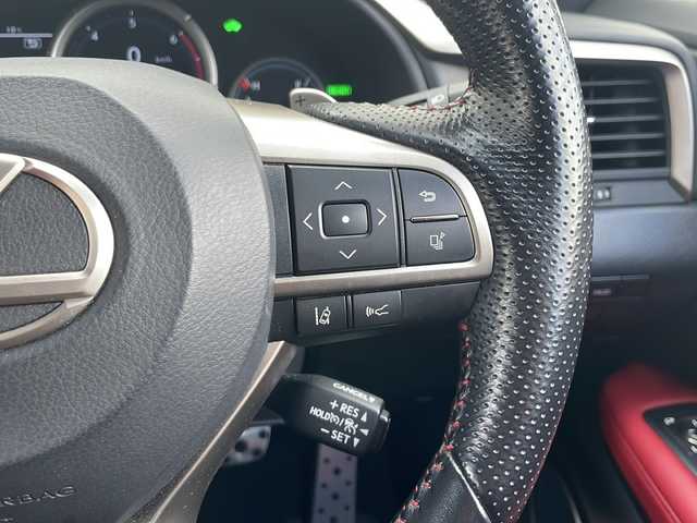 レクサス ＲＸ 450h Fスポーツ 秋田県 2019(令1)年 3.7万km グラファイトブラックガラスフレーク パノラマサンルーフ/純正ナビ（BT/DTV/CD)/マークレビンソン/クルーズコントロール/電動リアゲート/全方位カメラ/レザーシート/シートヒーター（D/N席）/パワーシート（D/N席）/ハンドルヒーター/純正アルミホイール/純正フロアマット/スペアキー1本/スーパーキャットLASER