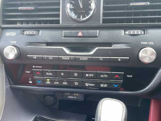 レクサス ＲＸ 450h Fスポーツ 秋田県 2019(令1)年 3.7万km グラファイトブラックガラスフレーク パノラマサンルーフ/純正ナビ（BT/DTV/CD)/マークレビンソン/クルーズコントロール/電動リアゲート/全方位カメラ/レザーシート/シートヒーター（D/N席）/パワーシート（D/N席）/ハンドルヒーター/純正アルミホイール/純正フロアマット/スペアキー1本/スーパーキャットLASER