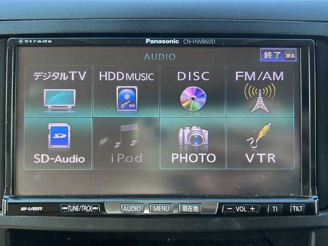 トヨタ アルファード 240G 長野県 2012(平24)年 11.5万km ブラック 禁煙車/4WD/社外ナビ（CD/DVD/フルセグTV）/バックカメラ/ビルトインETC/アルパインフリップダウンモニター/両側パワースライドドア/前席パワーシート（運転席メモリー機能付）/クルーズコントロール/ウッドコンビステアリング/ステアリングスイッチ/スマートキー/Pスタート/電動格納ミラー/純正18インチAW/純正フロアマット