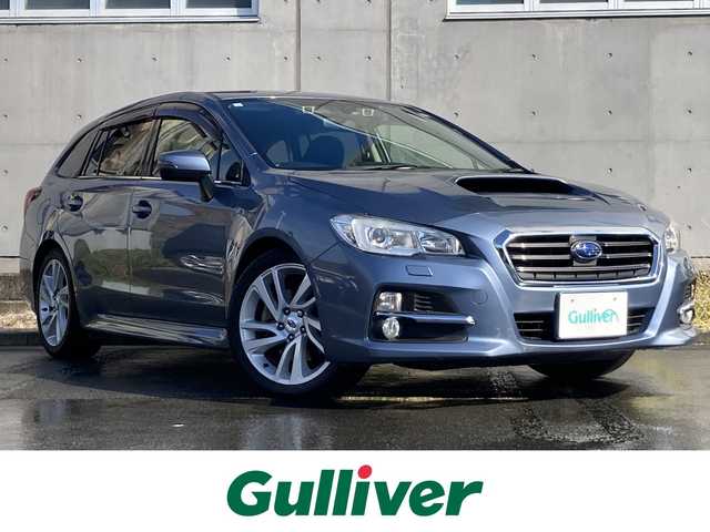 スバル レヴォーグ 1．6GT アイサイト Sスタイル 静岡県 2015(平27)年 8.1万km スティールブルーグレーM EyeSight/社外ディスプレイオーディオ(FH-9200DVD)/　AM FM CD DVD Bluetooth USB AUX/ETC/LEDオートヘッドランプ/レーダークルーズコントロール/純正18インチアルミホイール/電動パーキングブレーキ/スマートキー＆プッシュスタート/パドルシフト/アイドリングストップ/前方ドライブレコーダー/パワーシート(運転席)/4WDターボ