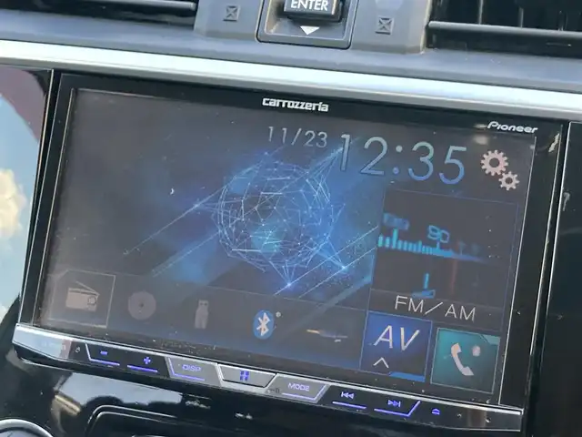 スバル レヴォーグ 1．6GT アイサイト Sスタイル 静岡県 2015(平27)年 8.1万km スティールブルーグレーM EyeSight/社外ディスプレイオーディオ(FH-9200DVD)/　AM FM CD DVD Bluetooth USB AUX/ETC/LEDオートヘッドランプ/レーダークルーズコントロール/純正18インチアルミホイール/電動パーキングブレーキ/スマートキー＆プッシュスタート/パドルシフト/アイドリングストップ/前方ドライブレコーダー/パワーシート(運転席)/4WDターボ