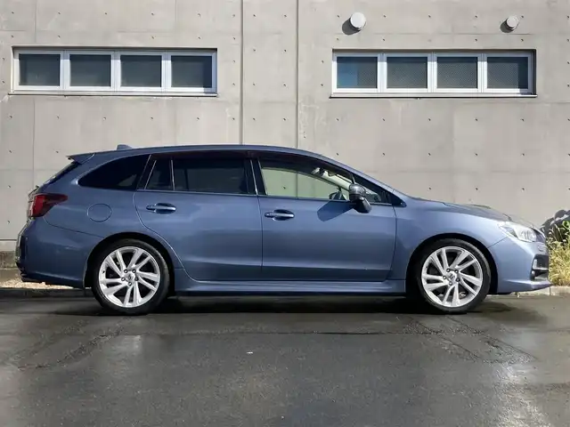 スバル レヴォーグ 1．6GT アイサイト Sスタイル 静岡県 2015(平27)年 8.1万km スティールブルーグレーM EyeSight/社外ディスプレイオーディオ(FH-9200DVD)/　AM FM CD DVD Bluetooth USB AUX/ETC/LEDオートヘッドランプ/レーダークルーズコントロール/純正18インチアルミホイール/電動パーキングブレーキ/スマートキー＆プッシュスタート/パドルシフト/アイドリングストップ/前方ドライブレコーダー/パワーシート(運転席)/4WDターボ