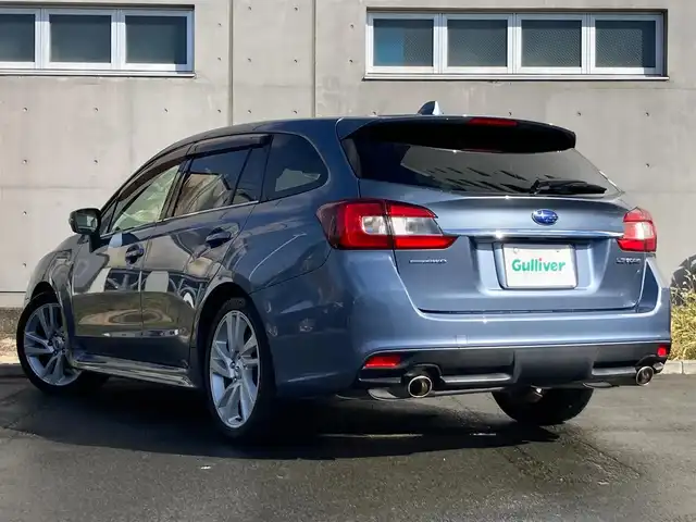 スバル レヴォーグ 1．6GT アイサイト Sスタイル 静岡県 2015(平27)年 8.1万km スティールブルーグレーM EyeSight/社外ディスプレイオーディオ(FH-9200DVD)/　AM FM CD DVD Bluetooth USB AUX/ETC/LEDオートヘッドランプ/レーダークルーズコントロール/純正18インチアルミホイール/電動パーキングブレーキ/スマートキー＆プッシュスタート/パドルシフト/アイドリングストップ/前方ドライブレコーダー/パワーシート(運転席)/4WDターボ