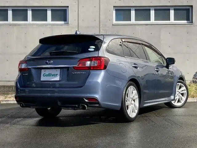 スバル レヴォーグ 1．6GT アイサイト Sスタイル 静岡県 2015(平27)年 8.1万km スティールブルーグレーM EyeSight/社外ディスプレイオーディオ(FH-9200DVD)/　AM FM CD DVD Bluetooth USB AUX/ETC/LEDオートヘッドランプ/レーダークルーズコントロール/純正18インチアルミホイール/電動パーキングブレーキ/スマートキー＆プッシュスタート/パドルシフト/アイドリングストップ/前方ドライブレコーダー/パワーシート(運転席)/4WDターボ