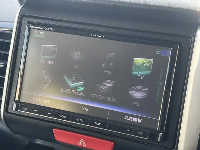 ホンダ Ｎ ＢＯＸ カスタム G SSパッケージ 秋田県 2017(平29)年 7.2万km プレミアムベルベットパープル・パール ４WD/両側パワースライドドア/衝突軽減システム/社外メモリナビ（DVD/CD/BT/AM/FM）/フルセグ（走行中視聴可能）/バックカメラ/ホンダ純正１４インチアルミ（夏タイヤ装着）/スマートキー/アイドリングストップ/プッシュスタート/ステアリングスイッチ/前席シートヒーター/ビルトインETC/純正フロアマット/社外ドアバイザー/オートライト/オートエアコン/パワーステアリング/パワーウィンドウ/横滑り防止/盗難防止装置/寒冷地仕様/電動格納ウィンカーミラー/保証書/取扱説明書/記録簿