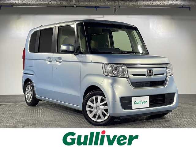 ホンダ Ｎ ＢＯＸ G L ホンダセンシング 沖縄県 2018(平30)年 7.5万km モーニングミストブルーM 禁煙車　/県外仕入　/純正ナビ　/（Ｂｌｕｅｔｏｏｔｈ接続　ＣＤ　ＤＶＤ再生）　/パワースライドドア/ホンダセンシング　/クルーズコントロール/衝突軽減ブレーキ　/誤発進抑制機能　/車線逸脱抑制機能　　/バックカメラ　/コーナーセンサー/ＥＴＣ　/ＬＥＤヘッドライト　/オートライト/純正フロア