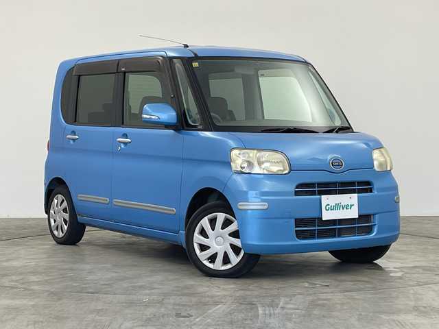 ダイハツ タント X 群馬県 2010(平22)年 5.6万km ファインブルーマイカメタリック ＳＤナビ　ビルトインＥＴＣ　フルセグＴＶ　ミュージックプレイヤー接続　電動スライドドア　電動格納ミラー　ＡＢＳ　横滑り防止装置　ハロゲンヘッドライト　エアコン　スマートキー　純正フロアマット　禁煙車