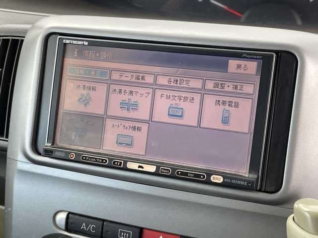 ダイハツ タント X 群馬県 2010(平22)年 5.6万km ファインブルーマイカメタリック ＳＤナビ　ビルトインＥＴＣ　フルセグＴＶ　ミュージックプレイヤー接続　電動スライドドア　電動格納ミラー　ＡＢＳ　横滑り防止装置　ハロゲンヘッドライト　エアコン　スマートキー　純正フロアマット　禁煙車