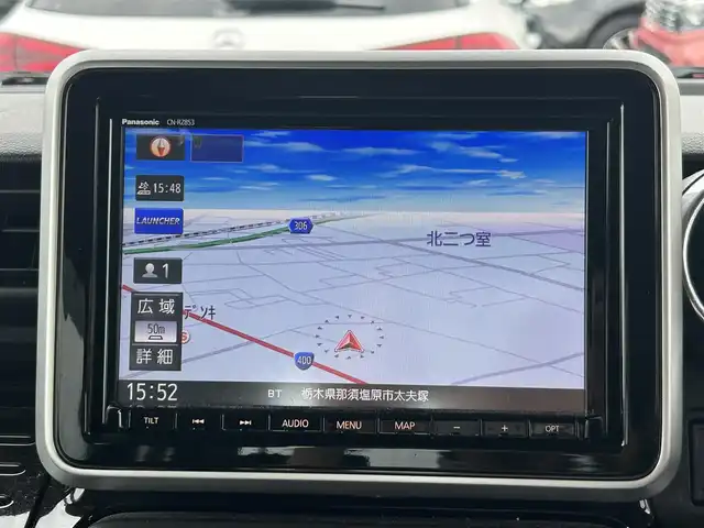 スズキ スペーシア カスタム HYBRID XS 栃木県 2020(令2)年 3.9万km ピュアホワイトパール/ブラック2トーン スズキセーフティサポート/純正9インチメモリナビ/フルセグTV/DVD/Bluetooth/USB/全方位カメラ/ビルトインETC/両側パワースライドドア/レーダークルーズコントロール/ヘッドアップディスプレイ/ハーフレザーシート/シートヒーター/LEDオートライト/フォグランプ/スマートキー×2/リアサーキュレーター/ロールサンシェード