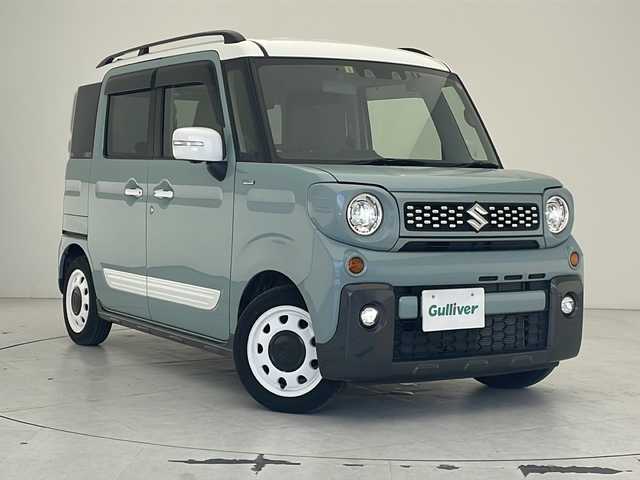 スズキ スペーシア ギア マイスタイル 沖縄県 2023(令5)年 1.6万km オフブルーメタリック/ホワイト2トーン 純正8インチナビ【CN-HZ88S】/スズキセーフティサポート/ドライブレコーダー/全方位モニター/ビルトインETC/両側パワースライドドア