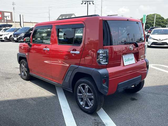 ダイハツ タフト G ターボ 岐阜県 2020(令2)年 3.2万km コンパーノレッド 登録時走行距離31102km/純正9型SDナビ /Blue tooth/CD/iPod/USB/SDミュージックサーバー可/フルセグテレビ /全方位カメラ　/ガラスルーフ/デュアルセンサーブレーキサポート/ドライブレコーダー前方/LEDヘッドライト/オートライト　/コーナーセンサー前後　/レーダークルーズコントロール　/プッシュスタート/アイドリングストップ/エアコンAAC/スマートキー/布系シート/シートヒーター前席/フルフラットシート/純正フロアマット/ルーフレール　/純正15アルミホイール/横滑り防止装置/盗難防止装置/衝突被害軽減システム/エアバッグW/カーテンエアバッグ