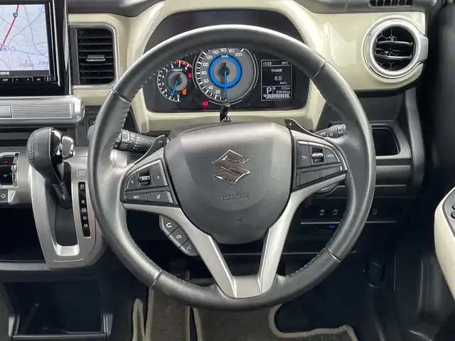 スズキ クロスビー HYBRID MZ 千葉県 2019(平31)年 5.4万km キャラバンアイボリーパールメタリック/ホワイト 2トーンルーフ 純正8インチナビ/(フルセグTV/BT/CD/DVD/FM/AM)/バックカメラ/ドライブレコーダー前後/衝突被害軽減システム/車線逸脱警報/クルーズコントロール/横滑り防止装置/ETC/ドライブレコーダー/アイドリングストップ/LEDヘッドライト/フォグランプ/オートライト/ウィンカーミラー/電動格納ミラー/純正16インチAW/シートヒーター/シートリフター/プッシュスタート/スマートキー/フロアマット/ドアバイザー/スペアキー/取扱説明書/保証書