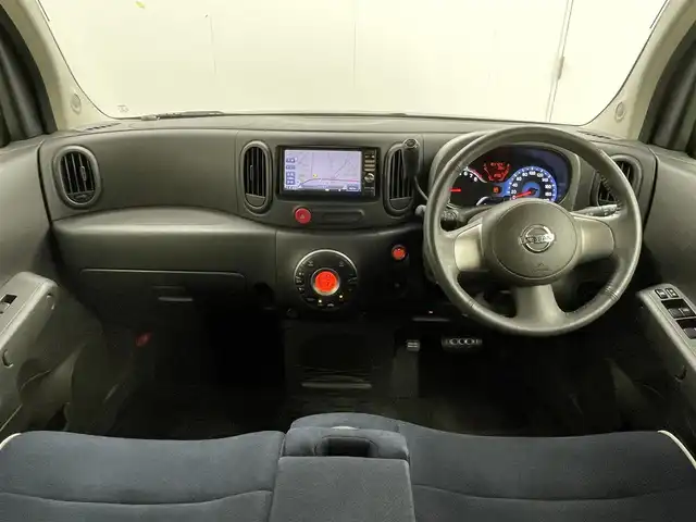 日産 キューブ 15X インディゴ+プラズマ 茨城県 2012(平24)年 8.2万km ビターショコラ 純正ナビ/Bluetooth/フルセグ/CD/DVD/AM/FM/ETC/キセノンヘッドライト/盗難防止装置/スマートキー/スペアキー/オートエアコン/ドアバイザー