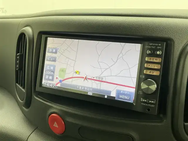 日産 キューブ 15X インディゴ+プラズマ 茨城県 2012(平24)年 8.2万km ビターショコラ 純正ナビ/Bluetooth/フルセグ/CD/DVD/AM/FM/ETC/キセノンヘッドライト/盗難防止装置/スマートキー/スペアキー/オートエアコン/ドアバイザー
