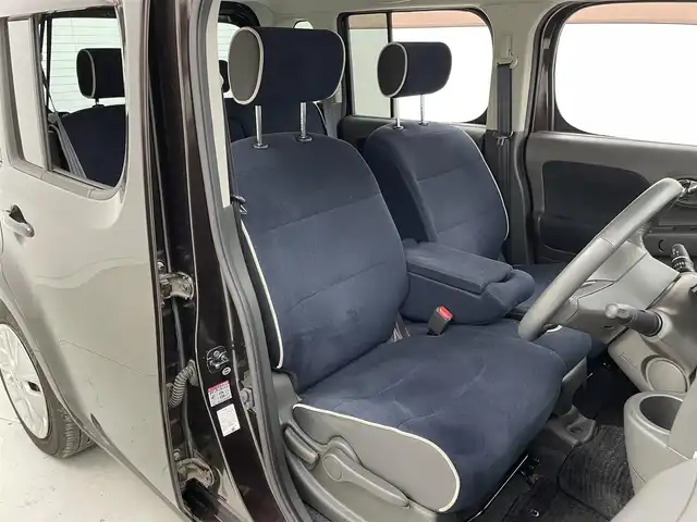日産 キューブ 15X インディゴ+プラズマ 茨城県 2012(平24)年 8.2万km ビターショコラ 純正ナビ/Bluetooth/フルセグ/CD/DVD/AM/FM/ETC/キセノンヘッドライト/盗難防止装置/スマートキー/スペアキー/オートエアコン/ドアバイザー