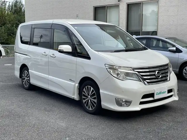日産 セレナ HWS S HV Vセレ +SeftyⅡ 静岡県 2016(平28)年 5.6万km ブリリアントホワイトパール 社外ナビ/フルセグTV/DVD/CD/SD/MSV/BT/純正フリップダウンモニター/スマートルームミラー/全方位カメラ/両側パワースライドドア/クルーズコントロール/衝突軽減ブレーキ/レーンキープアシスト/前後コーナーセンサー/LEDヘッドライト/ビルトインETC/TVキャンセラー/前方ドライブレコーダー/純正16インチAW/取扱説明書/ナビ取扱説明書