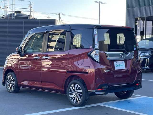 トヨタ タンク カスタムG 長崎県 2019(平31)年 2.2万km ブラックマイカメタリック/ファイアークォーツレッドメタリック 純正フルセグナビ/純正14インチアルミホイール/両側パワースライドドア/クルーズコントロール/バックカメラ/ETC/スマートアシスト/スマートキー/プッシュスタート/ドアバイザー/ウインカーミラー/フォグランプ/LEDヘッドランプ
