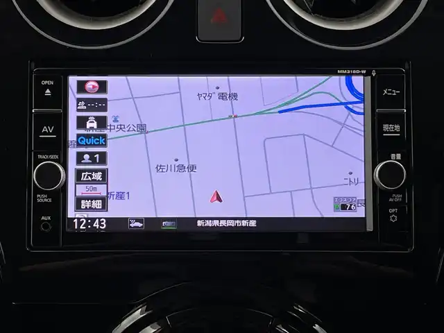 日産 ノート e－パワー X 新潟県 2018(平30)年 3.4万km ガーネットレッド 純正ナビ/　　フルセグ/CD/DVD/BT/アラウンドビューモニター/レーダークルーズコントロール/オートライト/純正15インチアルミホイール/ステアリングスイッチ/デジタルインナーミラー/スマートキー/ETC