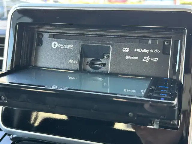 スズキ スペーシア カスタム HYBRID GS 大阪府 2021(令3)年 4.7万km ブルーイッシュブラックパール3 社外メモリナビ（MDV-D708BTW）/CD/DVD/フルセグTV/BT/iPod/USB/デュアルセンサーブレーキサポート/発進お知らせ機能/アダクティブクルーズコントロール/レーンキープアシスト/ハイビームアシスト/バックカメラ/コーナーセンサー/シートヒーター/リア席ロールサンシェード/USB充電ポート/オートライト/フロントフォグ/ETC/前後ドライブレコーダー/スペアキー