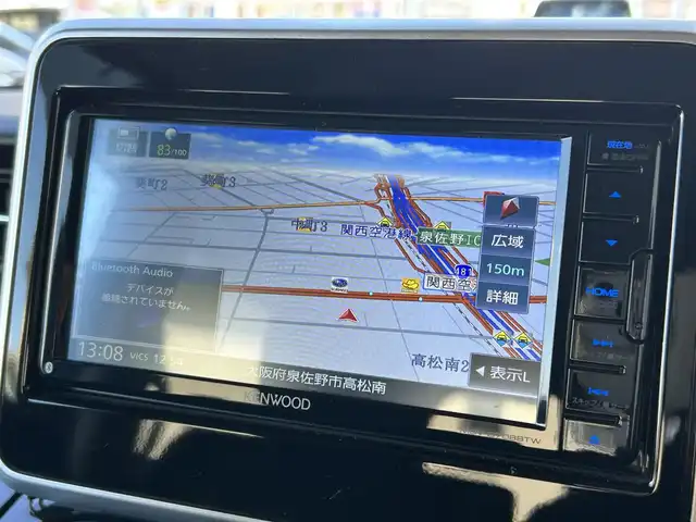 スズキ スペーシア カスタム HYBRID GS 大阪府 2021(令3)年 4.7万km ブルーイッシュブラックパール3 社外メモリナビ（MDV-D708BTW）/CD/DVD/フルセグTV/BT/iPod/USB/デュアルセンサーブレーキサポート/発進お知らせ機能/アダクティブクルーズコントロール/レーンキープアシスト/ハイビームアシスト/バックカメラ/コーナーセンサー/シートヒーター/リア席ロールサンシェード/USB充電ポート/オートライト/フロントフォグ/ETC/前後ドライブレコーダー/スペアキー