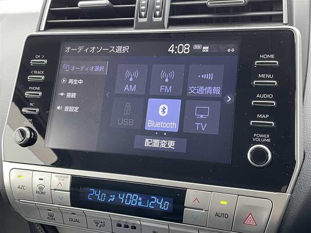 トヨタ ランドクルーザー プラド TX Lパッケージ 佐賀県 2021(令3)年 4.5万km ホワイトパールクリスタルシャイン ワンオーナー/サンルーフ/黒革シート/純正９インチナビ/・フルセグTV/AM/FM/USB/Bluetooth/全周囲カメラ/ビルトインETC2.0/D＋N席パワーシート/D＋N席シートヒーター・エアシート/ISOFIX対応/革巻きステアリング/ステアリングリモコン/社外(RAYS)17インチアルミホイール/オートマチックハイビーム/純正LEDヘッドライト/純正LEDフォグライト/純正フロアマット/純正ドアバイザ―/新車保証書/取扱説明書/スペアキー１本/トヨタセーフティセンス/・レーダークルーズコントロール/・レーンディパーチャーアラート/・クリアランスソナー/・プリクラッシュブレーキ/・ブラインドスポットモニター/・ロードサインアシスト