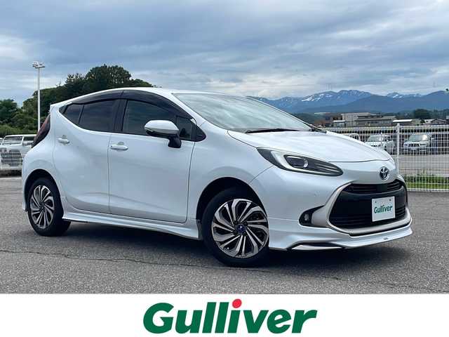 トヨタ アクア Z 富山県 2021(令3)年 3.5万km プラチナホワイトパールマイカ ４ＷＤ/純正ナビ/バックカメラ/ＢＴ/ＵＳＢ入力端子/社外ＡＷ（モデリスタ）/社外エアロ(モデリスタ)/クルーズコントロール（追従）/レーンキープアシスト/コーナーセンサー/オートライト/LEDヘッドライト/シートヒーター/パワーシート/ＥＴＣ/プッシュスタート/スマートキー/盗難防止装置/取扱説明書
