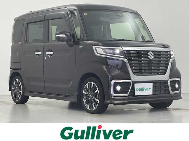 スズキ スペーシア カスタム HYBRID XS ターボ 愛知県 2020(令2)年 1.8万km アーバンブラウンパールメタリック ターボ車/デュアルセンサーブレーキサポート/純正ＳＤナビ/フルセグＴＶ/全周囲カメラ/前後ドラレコ/ハーフレザー/シートヒーター/ＨＵＤ/両側電動スライドドア/ＬＥＤヘッドライト/フォグランプ/純正１５ＡＷ