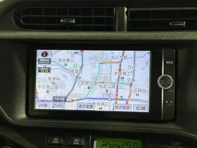 トヨタ アクア G ブラックソフトレザーセレ 大阪府 2013(平25)年 4.9万km グレーメタリック 純正ナビ　バックカメラ　BT フルセグTV　前後ドライブレコーダー ETC　オートライト　LEDヘッドライト　ヘッドライトウォッシャー　スマートキー2本　プッシュスタート　