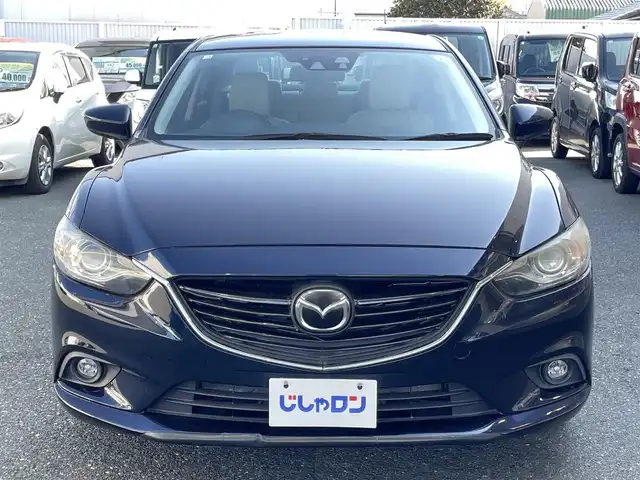 マツダ アテンザ セダン 25S Lパッケージ 愛知県 2014(平26)年 8.7万km ディープクリスタルブルーマイカ (株)IDOMが運営する【じしゃロン豊川店】の自社ローン対象車両になります。こちらは現金ご利用時の価格です。自社ローンご希望の方は別途その旨お申付け下さい。/ 純正メモリナビ/　〇 フルセグTV/　〇 BT対応/ バックカメラ/ ETC/ ステアリングスイッチ/ クルーズコントロール/ パドルシフト/ レザーシート/ 前席シートヒーター/ D席パワーシート/ ドアバイザー/ ウインカーミラー/ 純正フロアマット