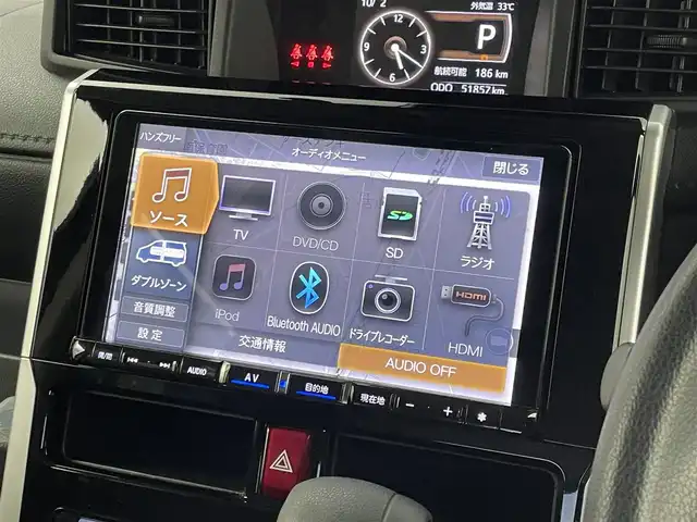 ダイハツ トール G 埼玉県 2020(令2)年 5.2万km レーザーブルークリスタルシャイン スマートアシスト　ＡＬＰＩＮＥ９インチナビ　パノラマモニター　ＥＴＣ　ドライブレコーダー　シートヒーター　レーダークルーズコントロール　ＨＤＭＩ　社外アルミホイール　オートライト　ＬＥＤヘッドライト