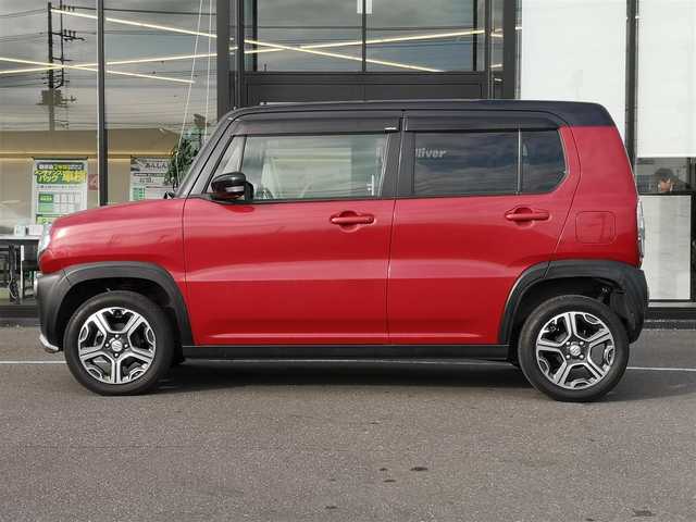 スズキ ハスラー X ターボ 茨城県 2014(平26)年 2.4万km フェニックスレッドパール/ブルーイッシュブラックパール 前方ドラレコ/シートヒーター/アイドリングストップ/横滑り防止装置/衝突被害軽減システム/オートライト/Fフォグ/キセノンライト/純正フロアマット/純正アルミホイール/オートエアコン/プッシュスタート/スマートキー