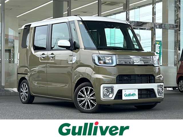 ダイハツ ウェイク G ターボ SA Ⅲ 福島県 2018(平30)年 2.7万km パールホワイトⅢ /オフビートカーキM ・ナビ　/・フルセグＴＶ　/・衝突軽減システム　/・バックカメラ/・全方位モニター　/・両側パワースライドドア　/・アイドリングストップ　/・ドライブレコーダー /・ステアリングスイッチ /・コーナーセンサー /・プッシュスタート　/・スマートキー　/・ＥＴＣ　/・ＬＥＤライト
