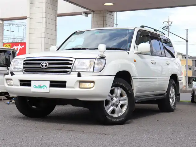 トヨタ ランドクルーザー VX－LTD Gセレクション 神奈川県 2004(平16)年 16.9万km ホワイトパールクリスタルシャイン ムーンルーフ/シートヒーター(運転席&助手席)/パワーシート(運転席&助手席)/クルーズコントロール/純正17インチAW/純正メモリナビ AVIC-RW99/Bluetooth/フルセグTV/バックカメラ/社外ドラレコ前後/ETC/純正フロアマット/ドアバイザー/保証書/取説ナビ説/スペアキー/記録簿（H19 21 23 25 27 28 29 R1 3 5）