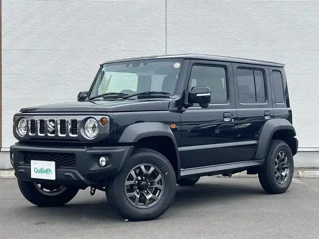 スズキ ジムニー ノマド FC 秋田県 2025(令7)年 0.1万km 黒 ４WD/衝突軽減システム/LEDヘッドライト/純正アルミ/スマートキー/アイドリングストップ/コーナーセンサー/クルーズコントロール/オートマチックハイビーム/レーンキープアシスト/プッシュスタート/ダウンヒルアシストコントロール/ステアリングスイッチ/背面タイヤ/ヘッドライトウォッシャー/ミラーヒーター/オートライト/オートエアコン/パワーステアリング/パワーウィンドウ/レベライザー/横滑り防止/電動格納ウィンカーミラー/保証書/取扱説明書/記録簿